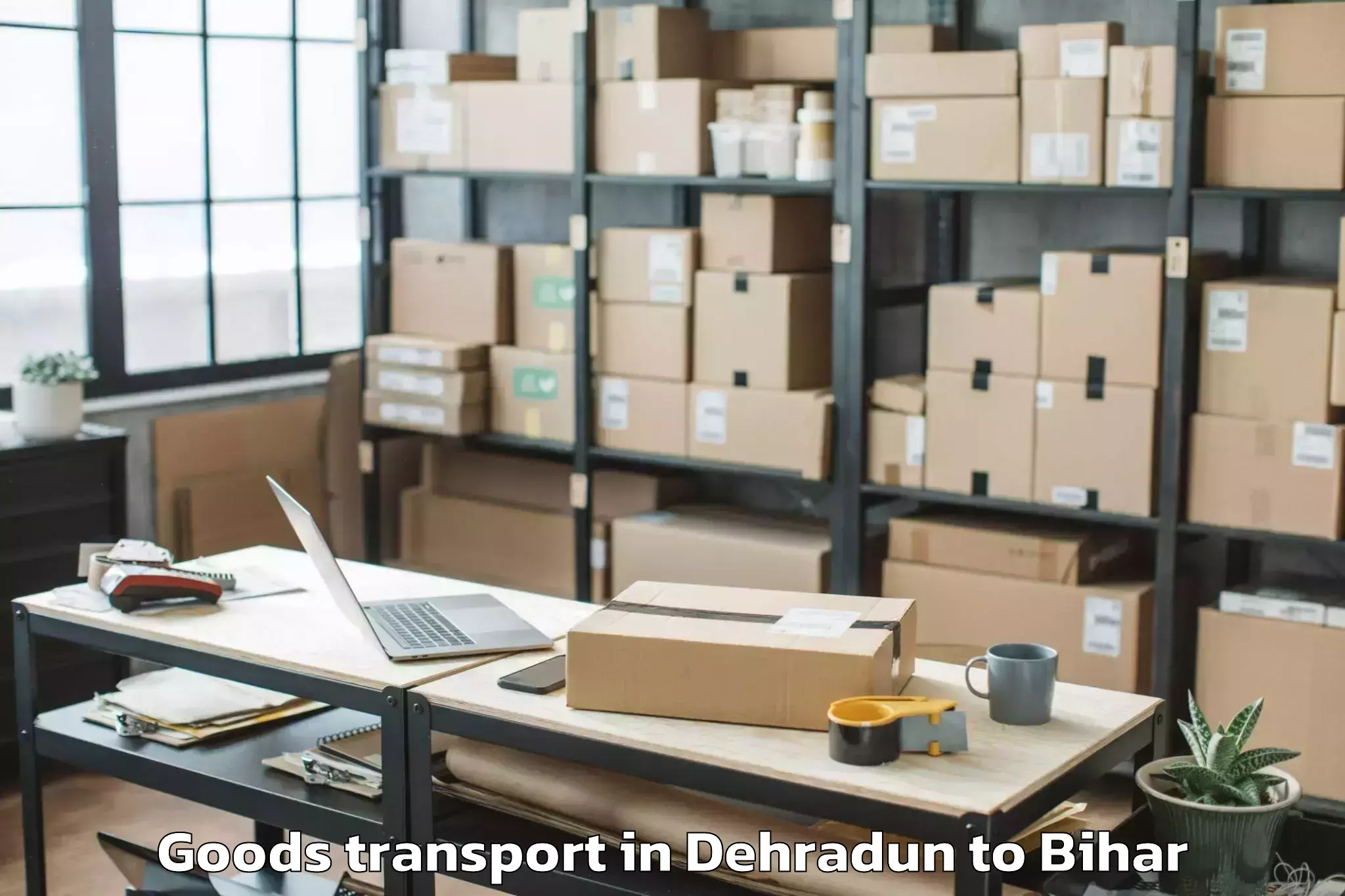 Trusted Dehradun to Ghanshampur Goods Transport